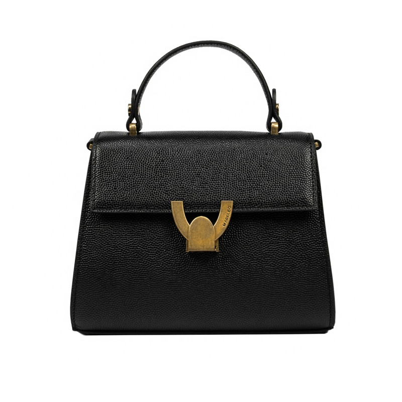 Women shoulder bag 032g black caviar