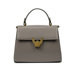 Women shoulder bag 032g taupe caviar
