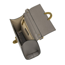 Women shoulder bag 032g taupe caviar