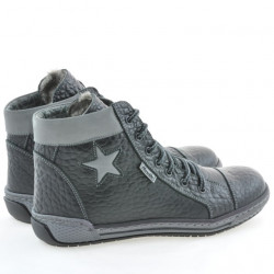 Women boots 3274 black+gray
