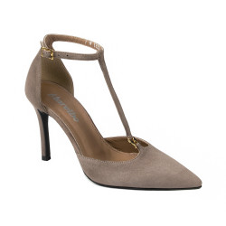 Women stylish, elegant shoes 1323 sand velour