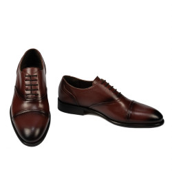 Men stylish, elegant shoes 978 a cognac