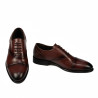Men stylish, elegant shoes 978 a cognac