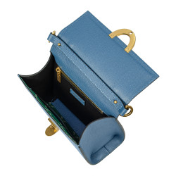 Women shoulder bag 032g bleu caviar