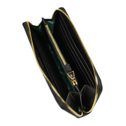 Portofel dama 201g black safiano