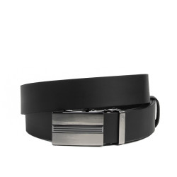 Men belt 77b black mat