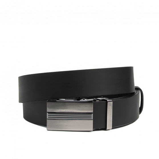 Men belt 77b black mat