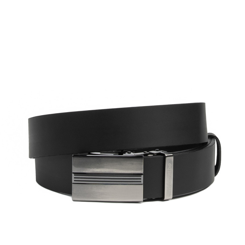 Men belt 77b black mat