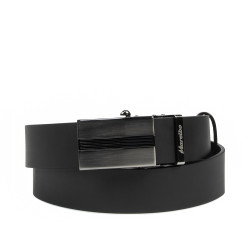 Men belt 77b black mat