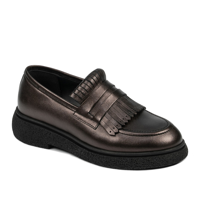 Women casual shoes 6081 brown pearl