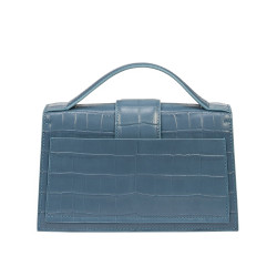 Women shoulder bag 028g croco blue