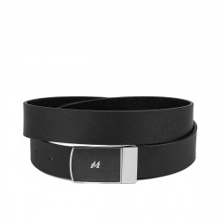 Men belt 62b bicolored biz black+black mat