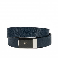 Men belt 62b bicolored biz blue+black mat
