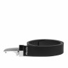 Men belt 62b bicolored biz black+black mat