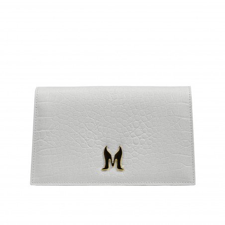 Women shoulder bag 029g croco white