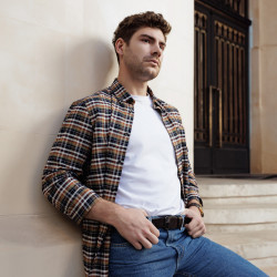 Men belt 70b biz brown lifestyle