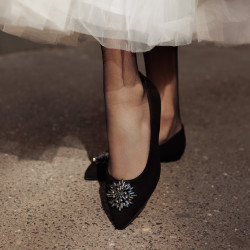 Women dancers 1313 black velour