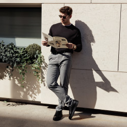 Pantofi casual/sport  barbati 970-1 black lifestyle