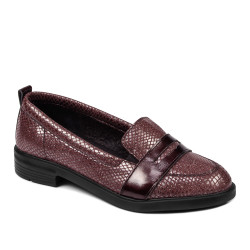Pantofi casual/eleganti  dama 6037 bordo pearl combined