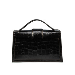 Women shoulder bag 028g 01 croco dark brown