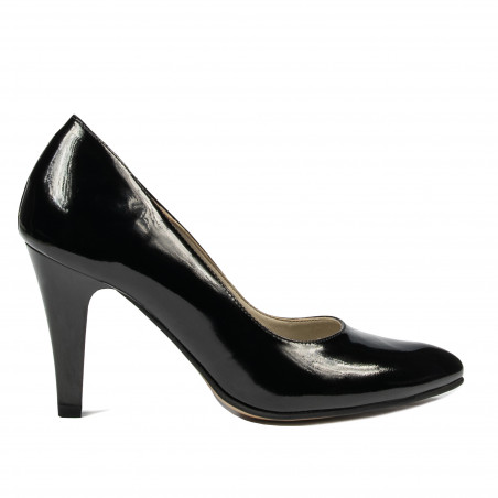 Women stylish, elegant shoes 1234 patent black
