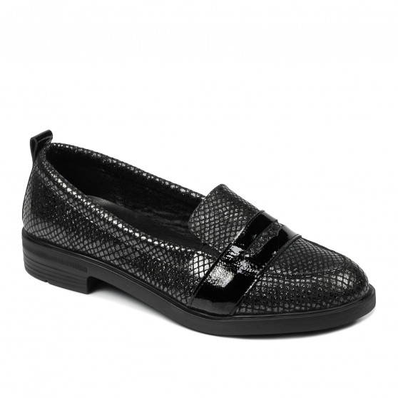 Pantofi casual/eleganti dama 6037 black pearl combined