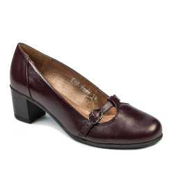 Women stylish, elegant, casual shoes 6012 bordo