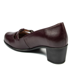 Women stylish, elegant, casual shoes 6012 bordo