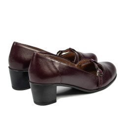 Women stylish, elegant, casual shoes 6012 bordo