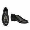 Men stylish, elegant shoes 838 black