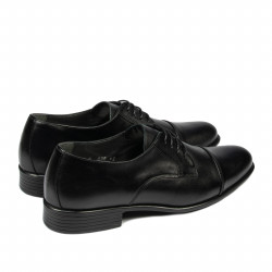 Men stylish, elegant shoes 838 black