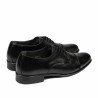Men stylish, elegant shoes 838 black