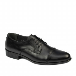 Men stylish, elegant shoes 838 black