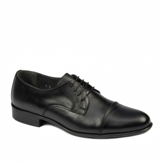 Men stylish, elegant shoes 838 black
