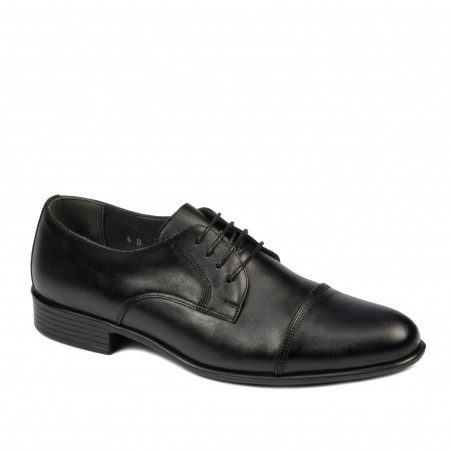 Men stylish, elegant shoes 838 black