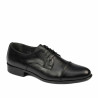 Men stylish, elegant shoes 838 black