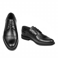 Men stylish, elegant shoes 880 black