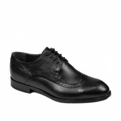 Men stylish, elegant shoes 892 black