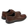 Men stylish, elegant shoes 843 brown