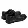 Men stylish, elegant shoes 843 black