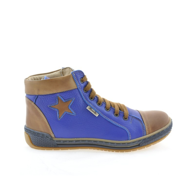 Women boots 3274 indigo+brown