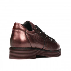 Women casual shoes 6026 bordo pearl combined