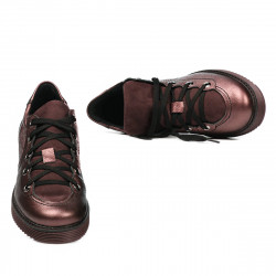 Women casual shoes 6026 bordo pearl combined