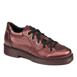 Women casual shoes 6026 bordo pearl combined
