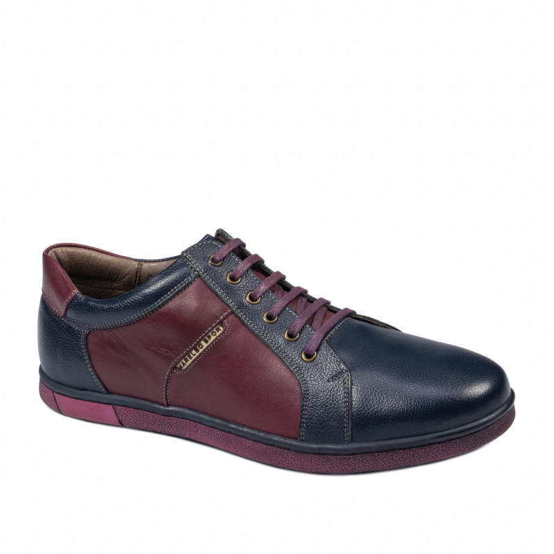 Men sport shoes 849 indigo+bordo