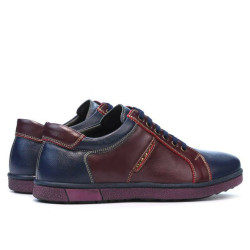 Men sport shoes 849 indigo+bordo