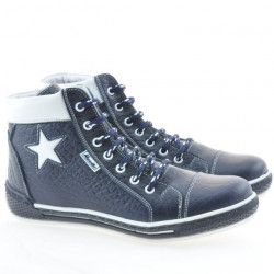 Women boots 3274 indigo+white