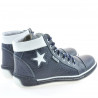 Women boots 3274 indigo+white