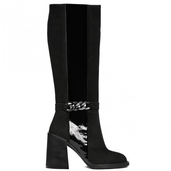 Women knee boots 1185 bufo black combined