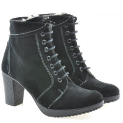 Women boots 3231 black velour